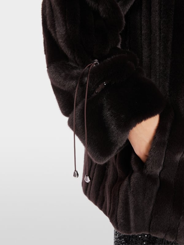 Marc Cain Outdoor-Jacke mit Fun Fur Sonderangebot