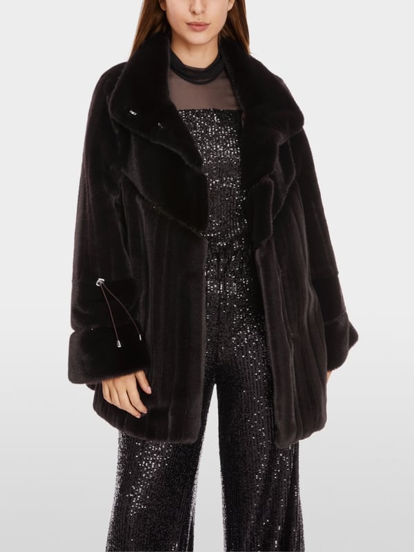 Marc Cain Outdoor-Jacke mit Fun Fur Sonderangebot