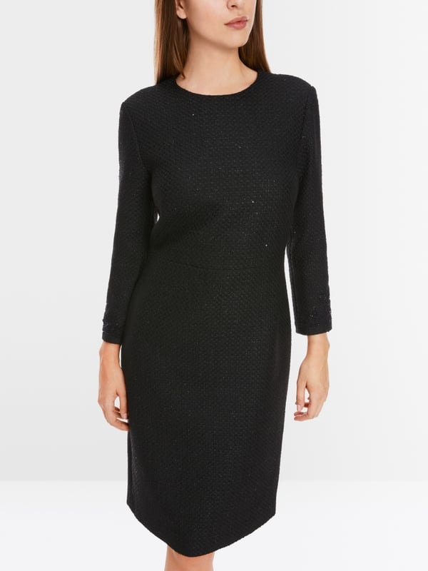 Marc Cain Glitzerndes Kleid mit Stickerei Flash Sale