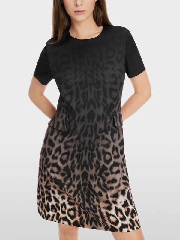 Marc Cain Kurzärmliges Leo-Kleid Begrenztes Angebot