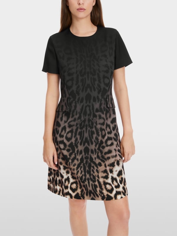 Marc Cain Kurzärmliges Leo-Kleid Begrenztes Angebot