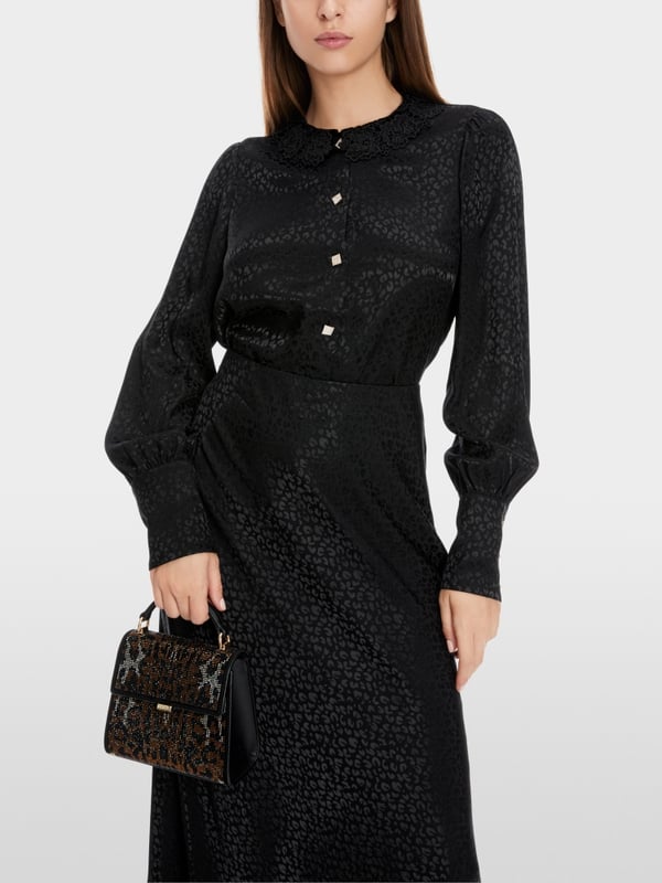 Marc Cain Bluse im Leo-Jacquard Online Shopping