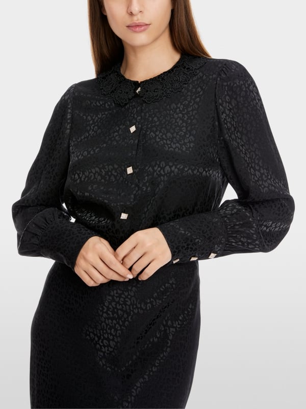 Marc Cain Bluse im Leo-Jacquard Online Shopping