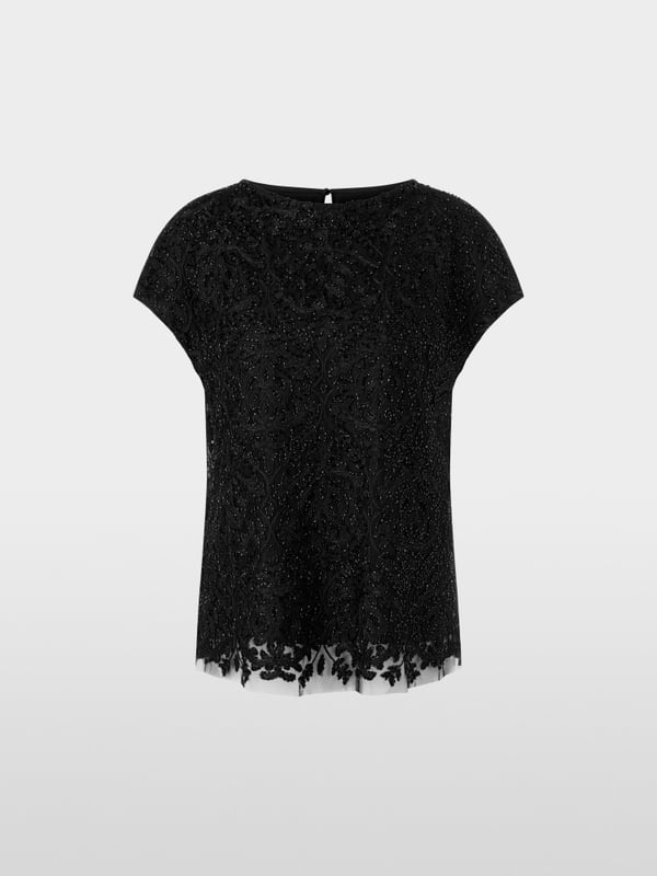 Marc Cain Voile-Bluse mit Stickerei Black Friday