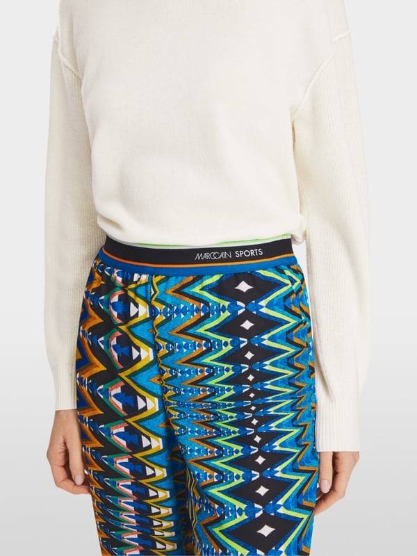 Marc Cain Modell WELBY - Hose mit Allover-Print Super Sparpreis