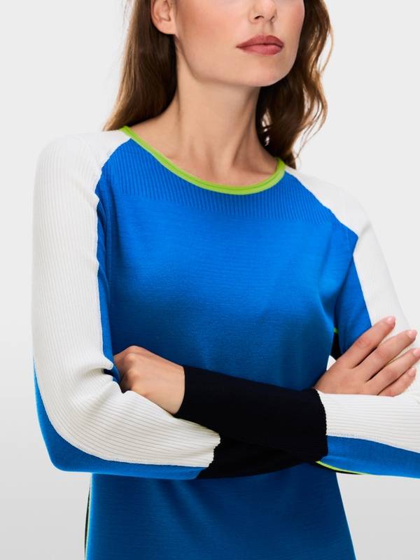 Marc Cain Mini-Strickkleid in Colorblocking Bis zu 50% Rabatt