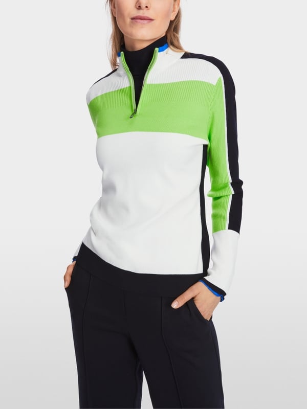 Marc Cain Sweater mit Colorblocking Discount Store für neue Produkte