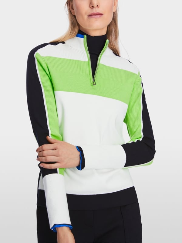 Marc Cain Sweater mit Colorblocking Discount Store für neue Produkte