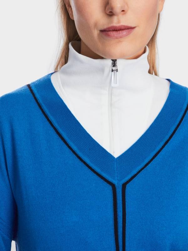 Marc Cain Sweater mit V-Neck - "Rethink Together" Rabatte dieses Monats