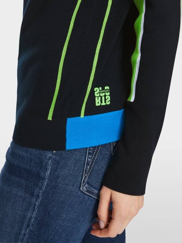Marc Cain Sweater mit Colorblocking 2025