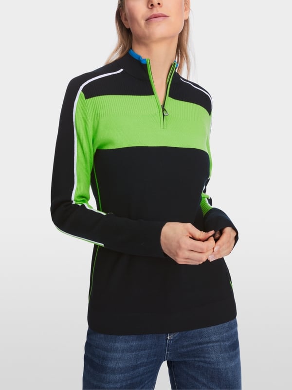 Marc Cain Sweater mit Colorblocking 2025