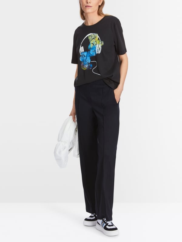 Marc Cain T-Shirt mit Print "Rethink Together" Hotsell