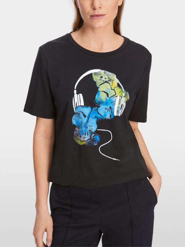 Marc Cain T-Shirt mit Print "Rethink Together" Hotsell