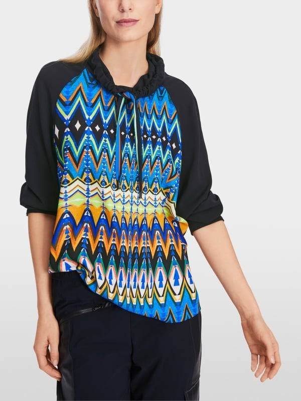 Marc Cain Sportive Bluse mit Raglan Fabrikverkauf