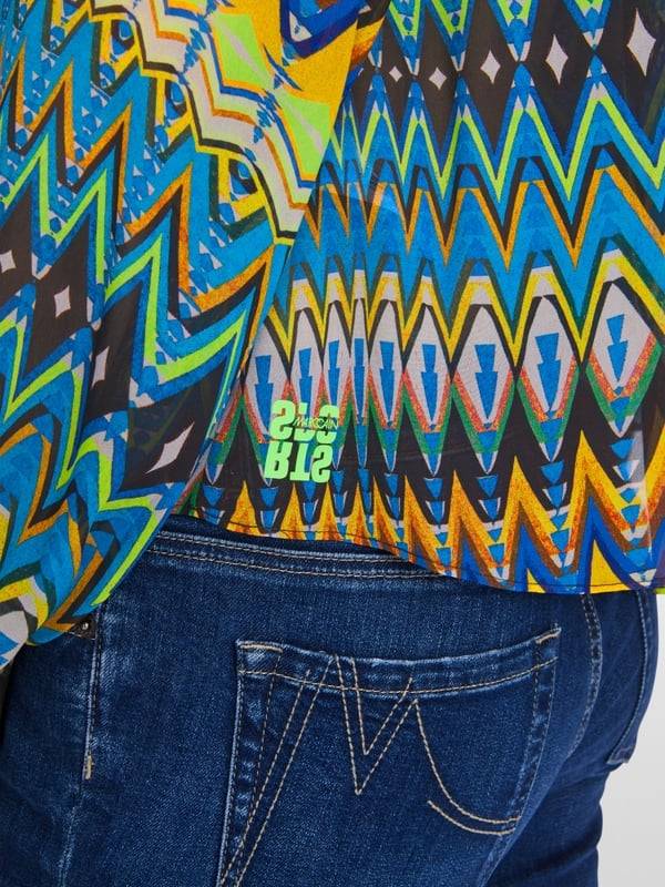Marc Cain Weite Bluse mit Allover-Print Meist gekauft