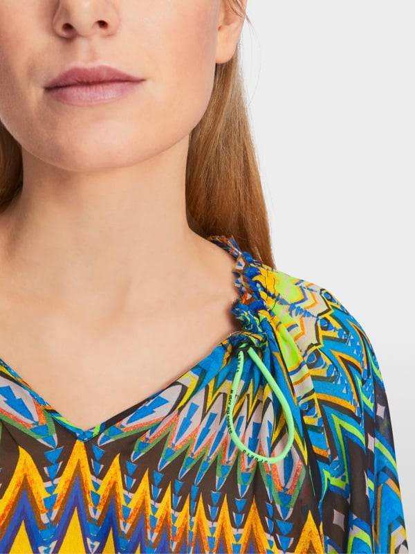 Marc Cain Weite Bluse mit Allover-Print Meist gekauft