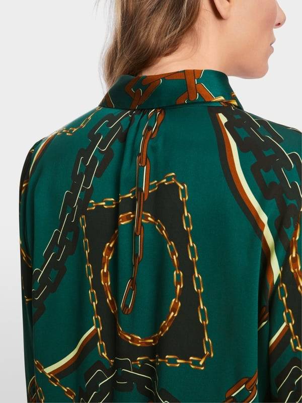 Marc Cain Seidenbluse mit Ketten-Design Letzte 3 Tage