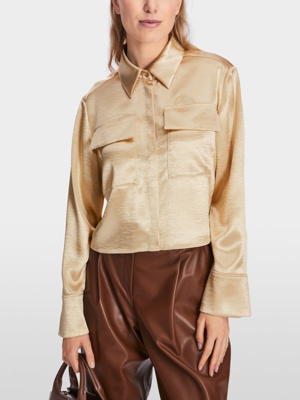 Marc Cain Samtige Bluse Discount Store für neue Produkte
