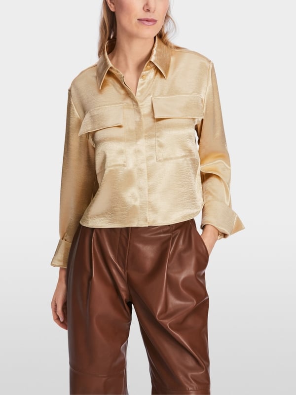 Marc Cain Samtige Bluse Discount Store für neue Produkte