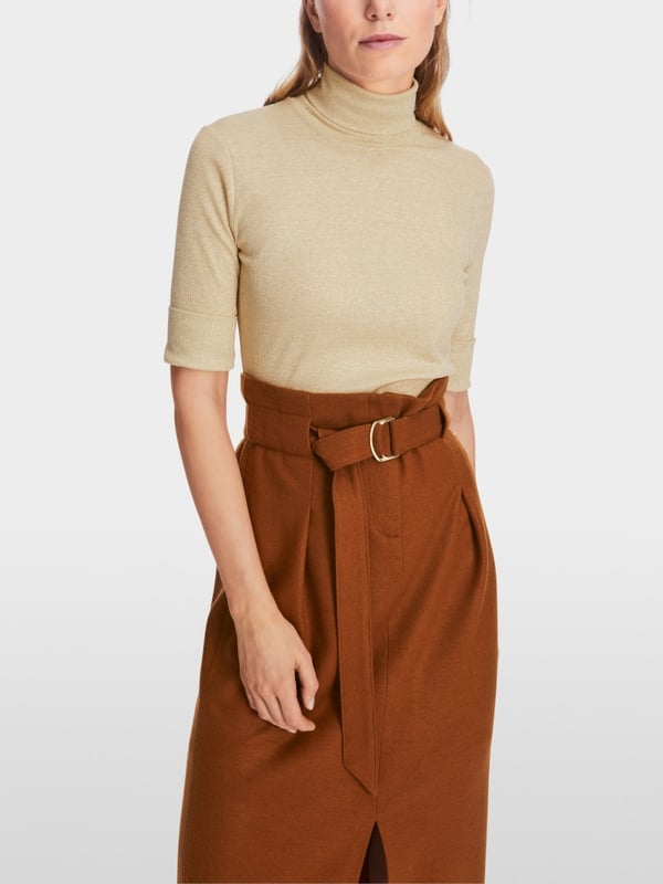 Marc Cain T-Shirt im Metallic-Look Schlussverkauf