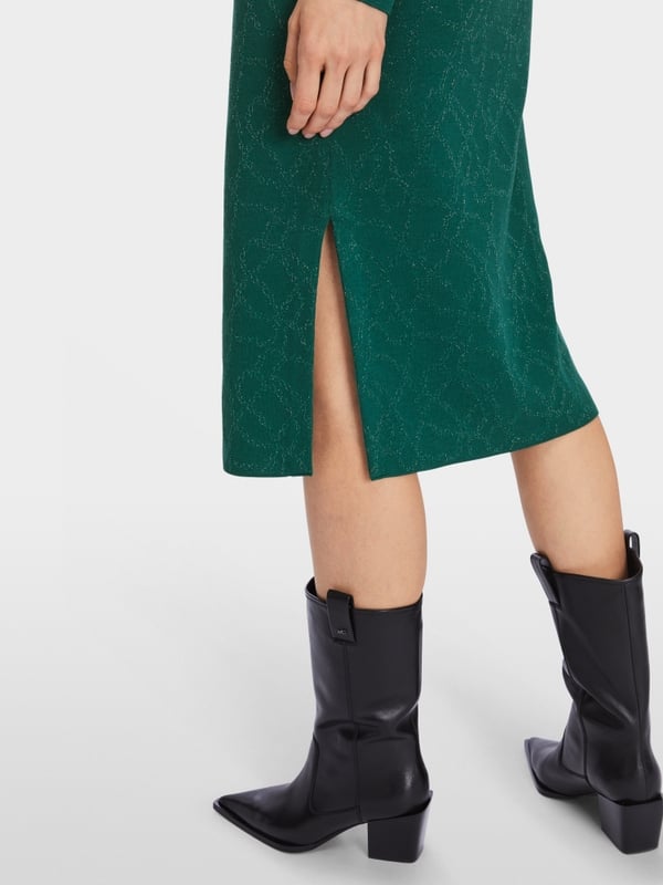 Marc Cain "Rethink Together" Kleid mit Lurex Kostenloser Versand