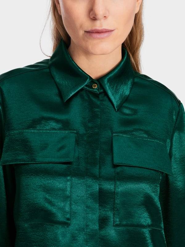Marc Cain Samtige Bluse Online Shopping