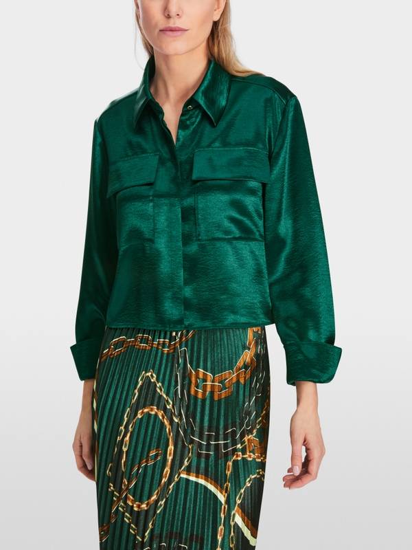 Marc Cain Samtige Bluse Online Shopping