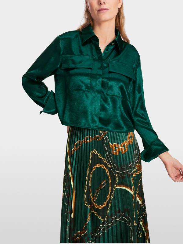 Marc Cain Samtige Bluse Online Shopping