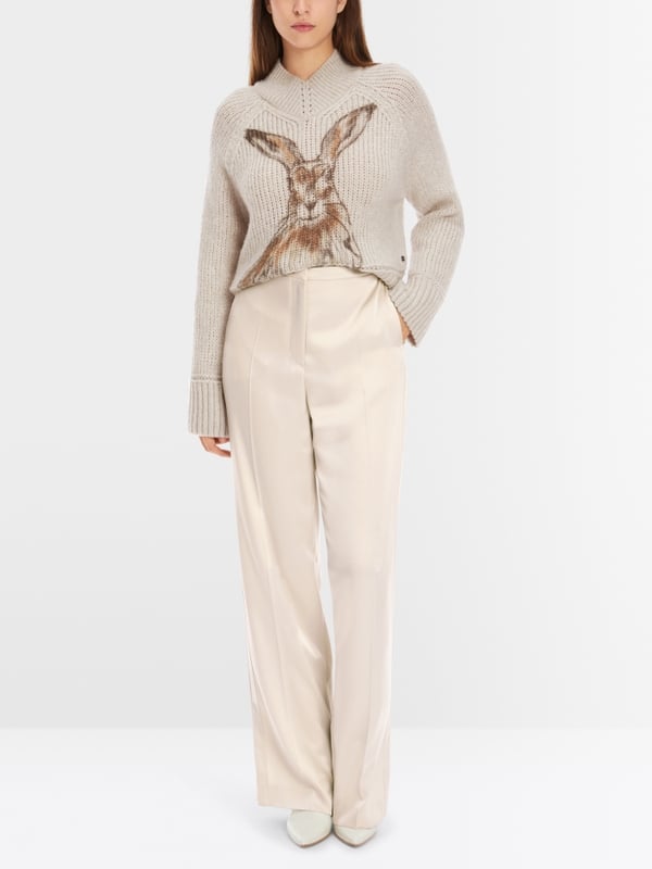 Marc Cain Hose mit hoher Taille - Modell WUKARI Schlussverkauf