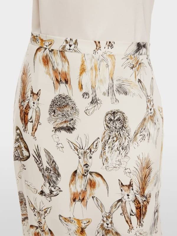 Marc Cain Langer Rock mit Tier-Print Meist gekauft