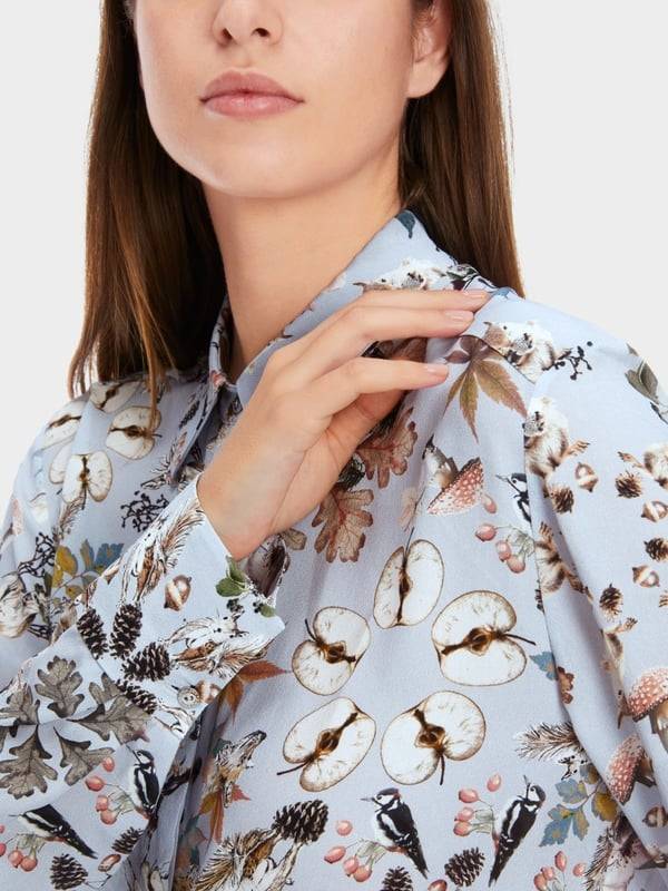 Marc Cain Viskosebluse mit Alloverprint Fabrik Onlineshop