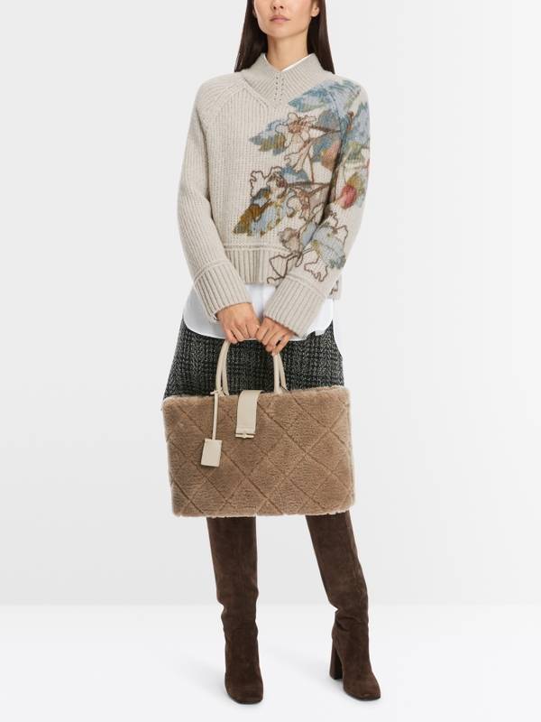 Marc Cain Sweater mit Print - Knitted in Germany Saisonschlussverkauf