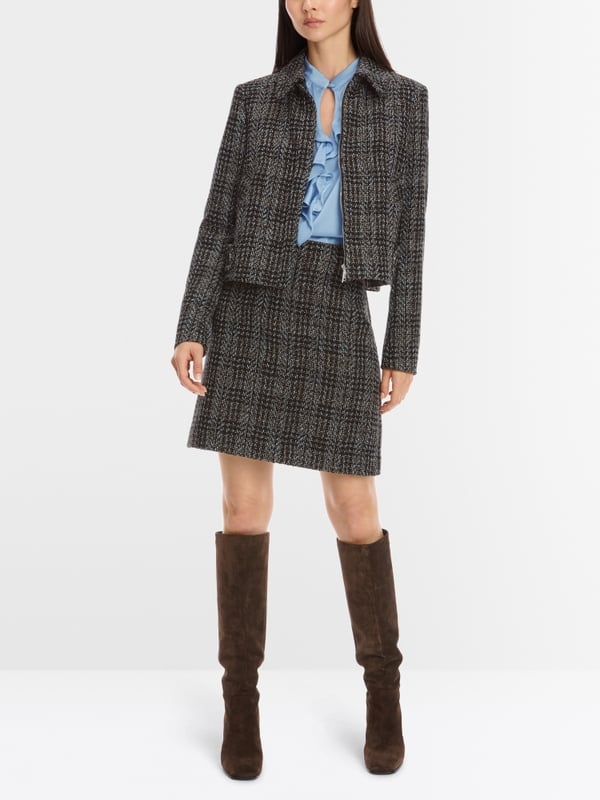 Marc Cain Schmaler Minirock mit Schattenkaro Cyber Monday