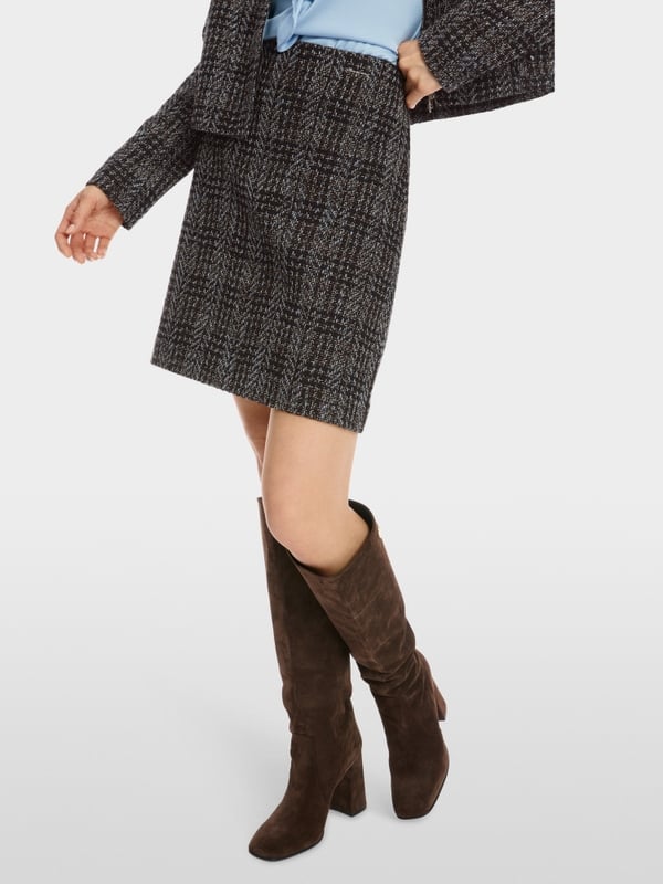 Marc Cain Schmaler Minirock mit Schattenkaro Cyber Monday