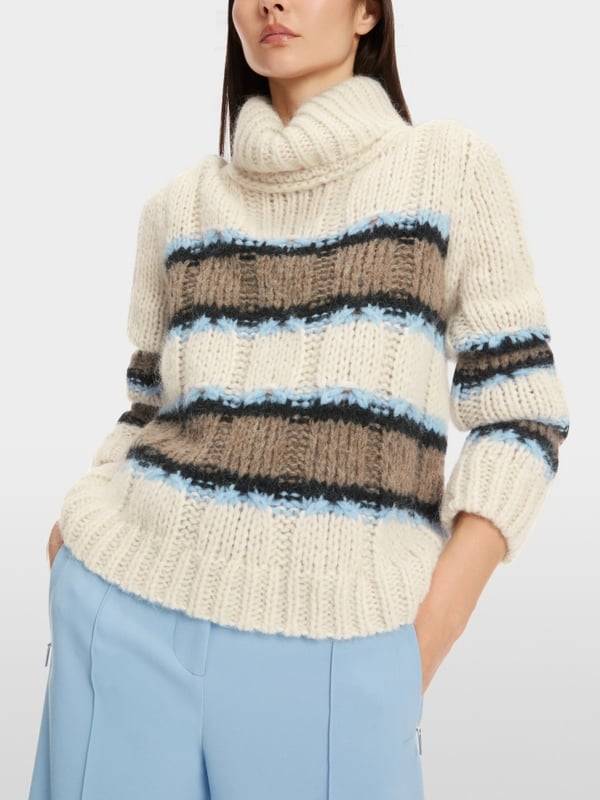 Marc Cain Sweater mit Streif - Knitted in Germany Osterangebot