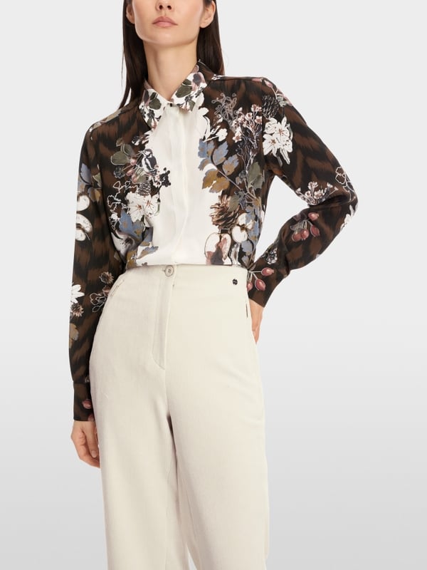 Marc Cain Weite Hemdbluse aus reiner Seide Vatertagsangebot