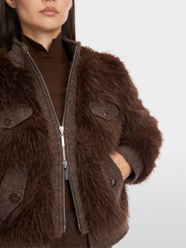Marc Cain Outdoorjacke in Fun Fur Lagerräumung
