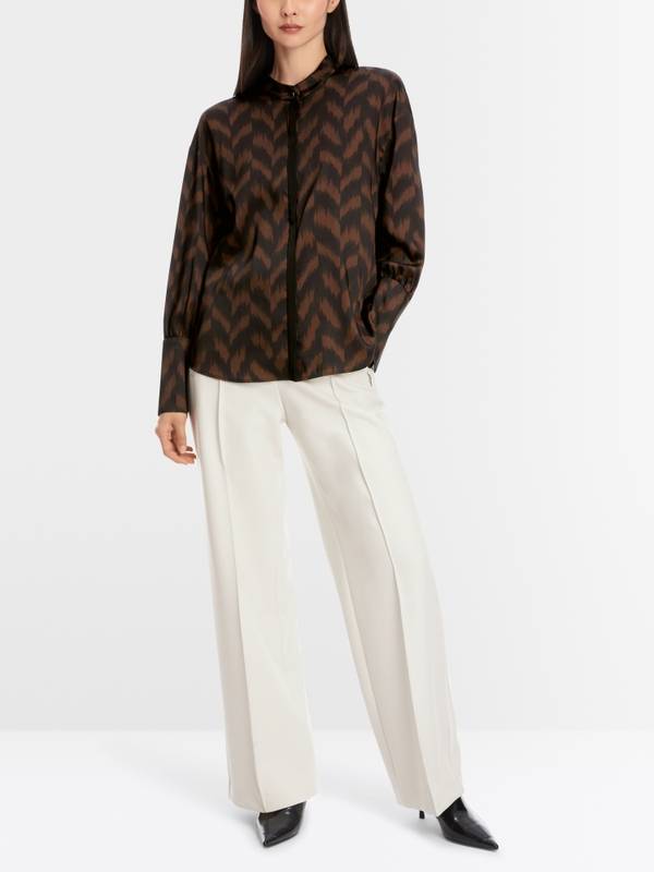 Marc Cain Bluse mit Fischgrat-Dessin Neueste Mode