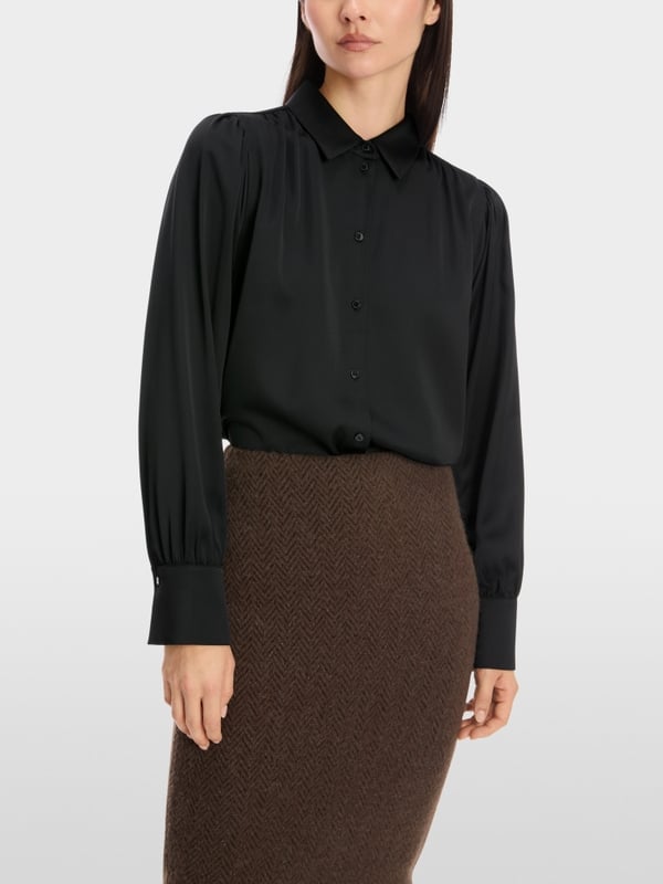 Marc Cain Feminine Hemdbluse mit Kimono-Ärmel Blitzangebot
