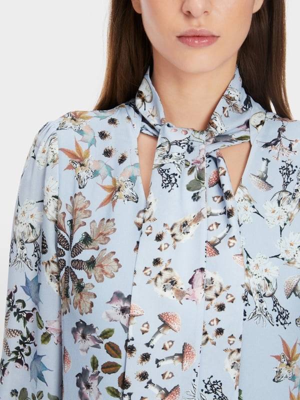 Marc Cain Bedrucktes Kleid in Viskose-Crêpe Tägliche Deals