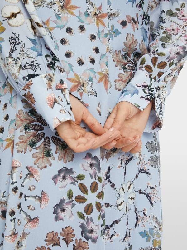 Marc Cain Bedrucktes Kleid in Viskose-Crêpe Tägliche Deals