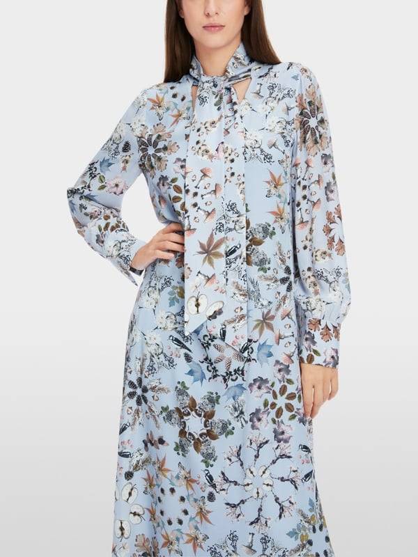 Marc Cain Bedrucktes Kleid in Viskose-Crêpe Tägliche Deals