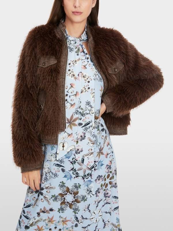 Marc Cain Bedrucktes Kleid in Viskose-Crêpe Tägliche Deals