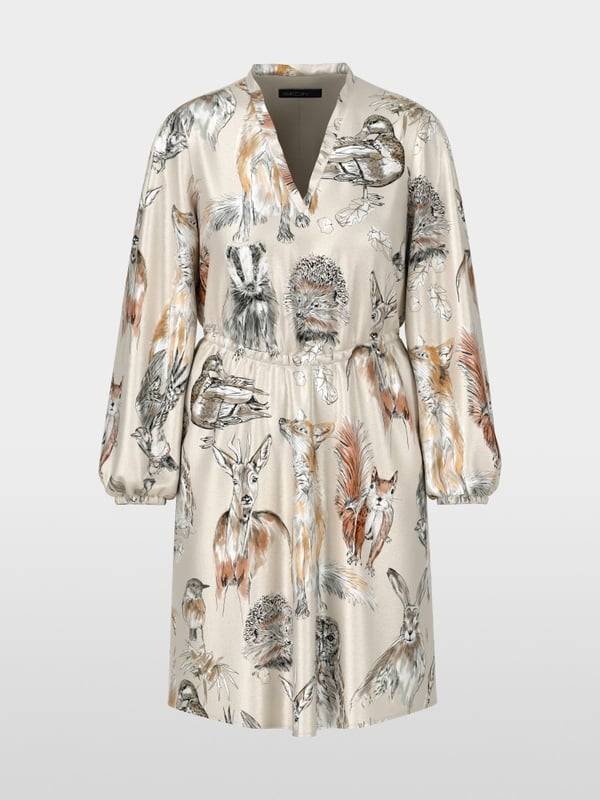 Marc Cain Tailliertes Minikleid mit Print VIP-Rabatte