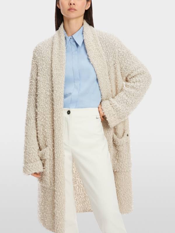 Marc Cain Cardigan in Bouclé Knitted in Germany Letzte 3 Tage
