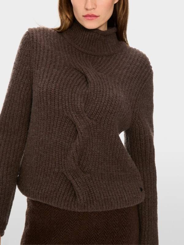 Marc Cain Sweater mit Zopf - Knitted in Germany Bis zu 50% Rabatt