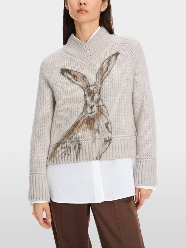 Marc Cain Kurzer Sweater Knitted in Germany Sonderangebot der Fabrik