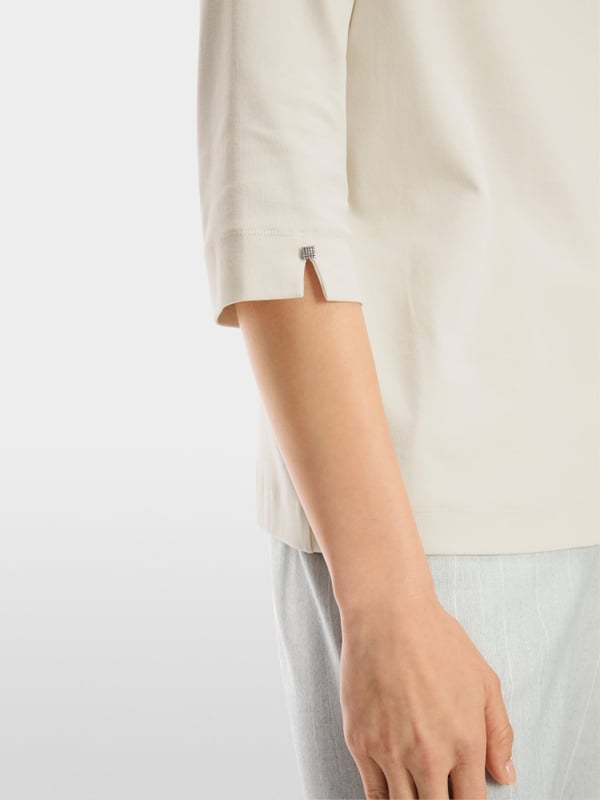 Marc Cain Elegantes T-Shirt mit Stehkragen Black Friday Preise
