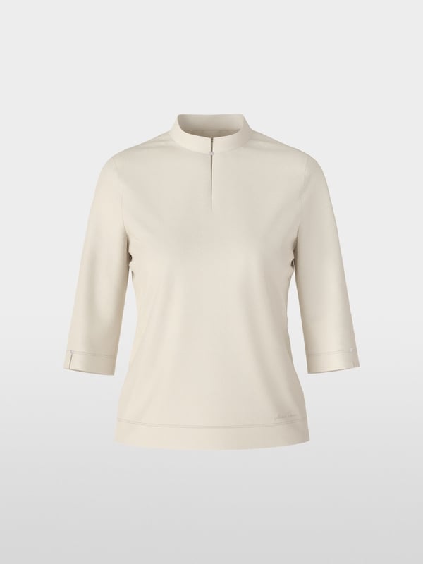 Marc Cain Elegantes T-Shirt mit Stehkragen Black Friday Preise