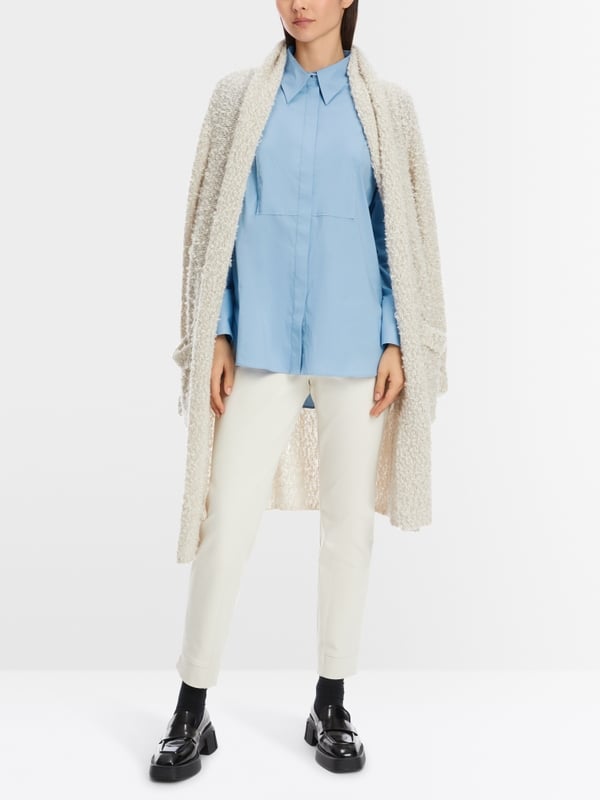 Marc Cain Hemdbluse mit Plastron-Effekt Im Verkauf